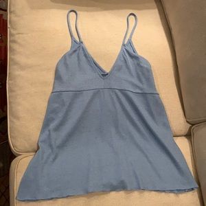 Zara trafaluc blue tank